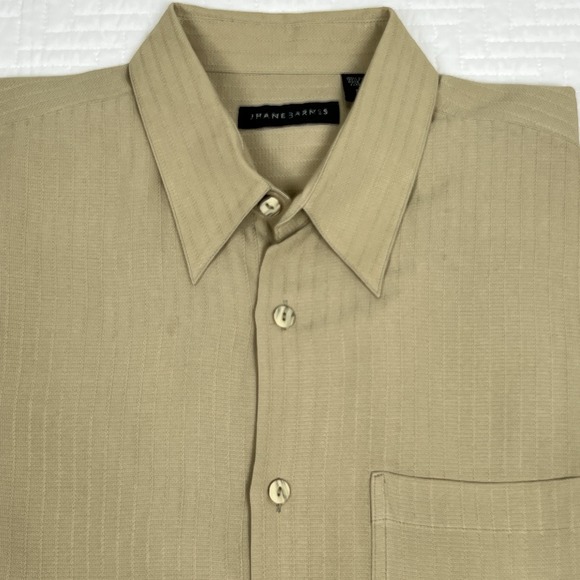 Jhane Barnes Other - JHANE BARNES - 100% SILK Herringbone Mens L Shirt
